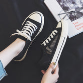 Canvas Shoes Women Summer Mesh Casual Shoes