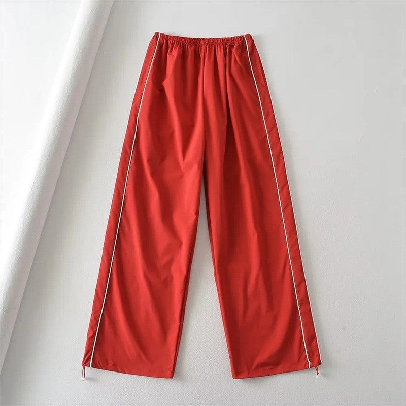 Women's Drawstring Striped Quick-drying Casual Pants