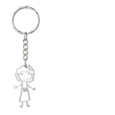 Private Custom Stainless Steel Children's Hand-painted Graffiti Necklace