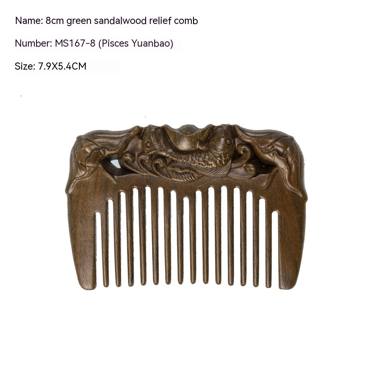 Antique Mini Sandalwood Comb Home