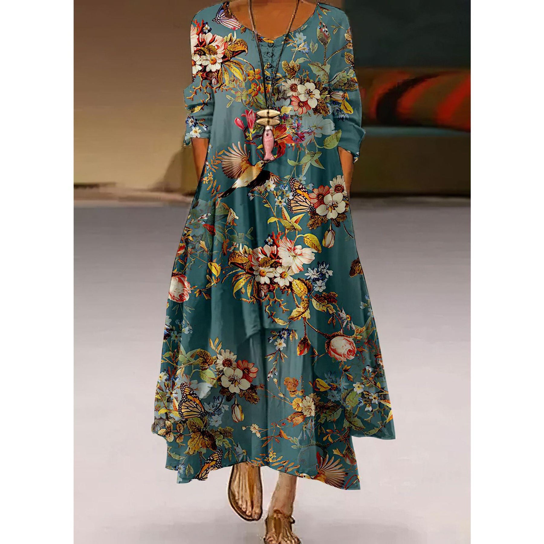 Summer New Printing 3D Printing Dress