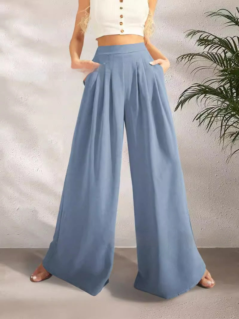 Fashion Straight Women's Wide-leg Pants Loose