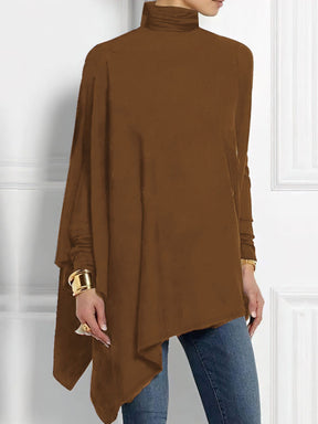 Women's Long-sleeved Irregular Bottoming Top