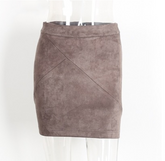 Leather Suede Pencil Skirt