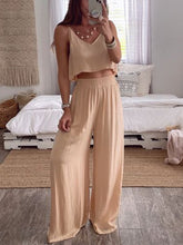 Sling Top And Wide-leg Pants