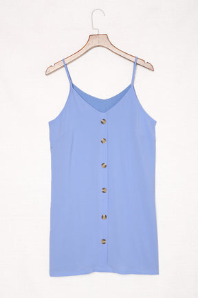 V-Neck Mini Cami Dress