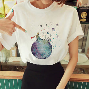 Hot Spring Summer  Little Prince Graphic Women T-Shirt