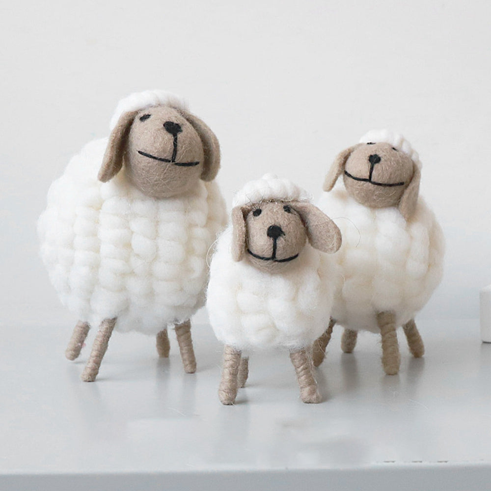1Pc Mini Table Ornament Felt Sheep