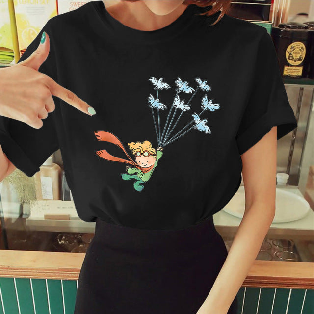 Hot Spring Summer  Little Prince Graphic Women T-Shirt