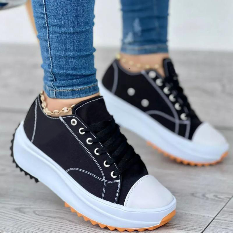 2022 Spring Low-top Women Single Shoes Thick-soled