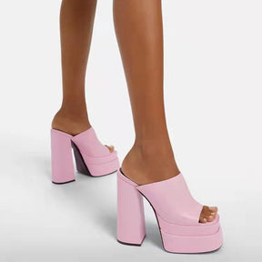 New Brand Women Sandals Summer Shoes Sexy Thick High Heels